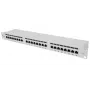 Intellinet ielāpu panelis, Cat6a, FTP, 24 portu, 1U, ekranēts, 90° augšējās ievades savienošanas bloki, pelēks