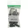 InLine Crimp Connector RJ45 8P8C shielded with threader and bend protection pelēka