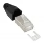 InLine Crimp Connector RJ45 8P8C ekranēts ar vītņotāju un liekuma aizsardzību, 100 gab.