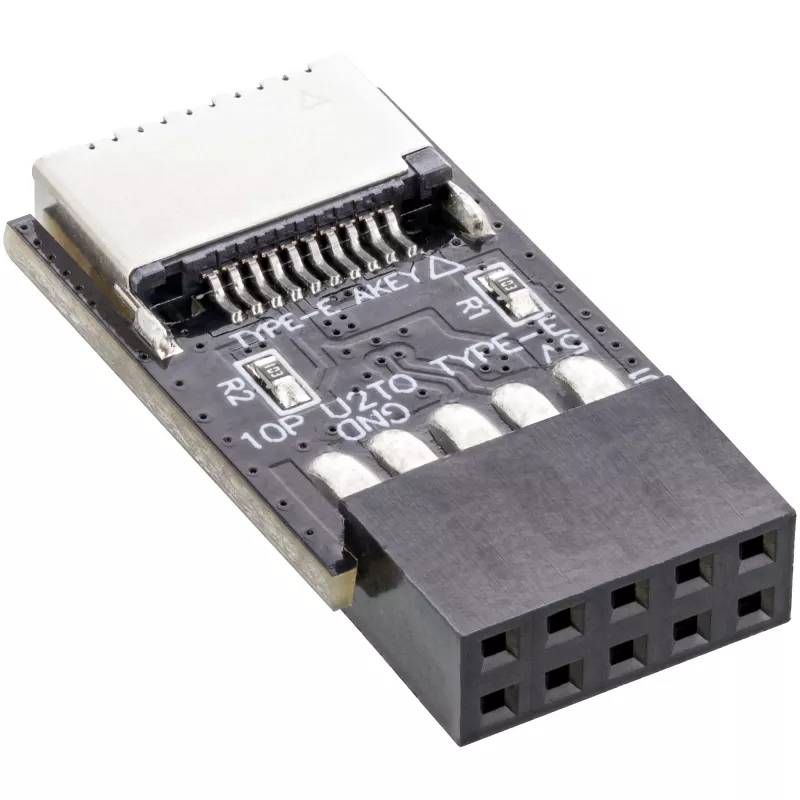InLine USB 2.0 uz USB 3.2 Type-E Key-A iekšējais adapteris