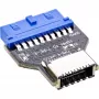 InLine USB 3.0 mātesplates–USB 3.2 Type-E Key-A adapteris, iekšējs