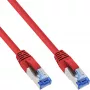 InLine komutācijas kabelis S/FTP PiMF Cat.6A bez halogēna 500MHz sarkans 7.5m