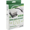 InLine Mini DisplayPort vīrieša / DVI-D 24+1 adapteris sieviešu, alumīnijs, melns, 0,15 m