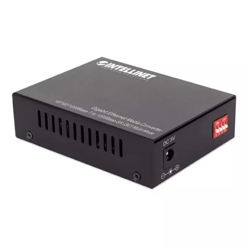 Intellinet Gigabit Ethernet Media Converter 10/100/1000Base-T uz 1000Base-SX (SC) Multimode, 550 m (1800 pēdas), Autonegotiation