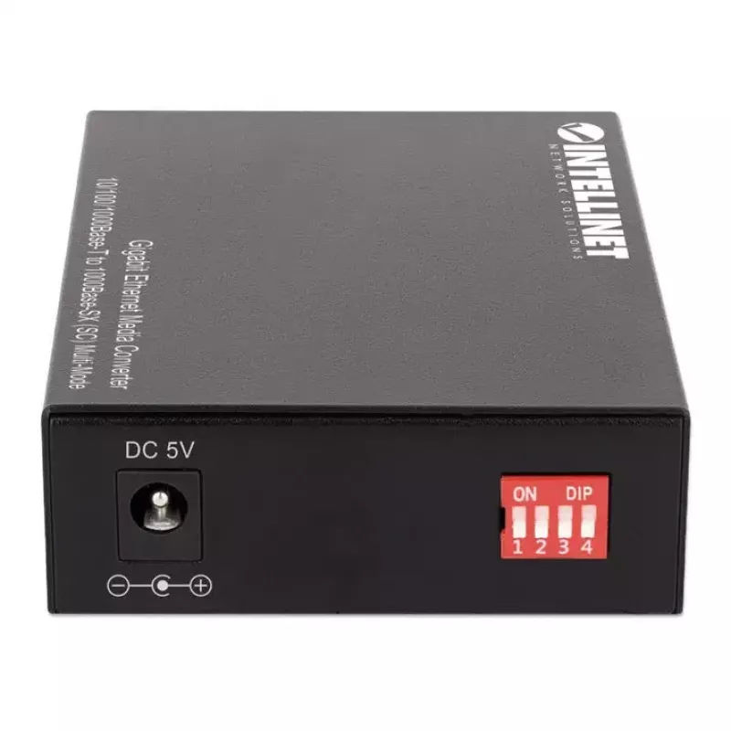 Intellinet Gigabit Ethernet Media Converter 10/100/1000Base-T uz 1000Base-SX (SC) Multimode, 550 m (1800 pēdas), Autonegotiation