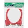 InLine null modem kabelis DB9 Pin female / female, molded, red, 3m