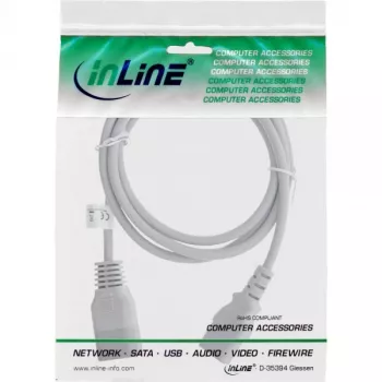 Aukstās ierīces pagarinātājs C13/C14 InLine 16632G pelēks 1,8 m