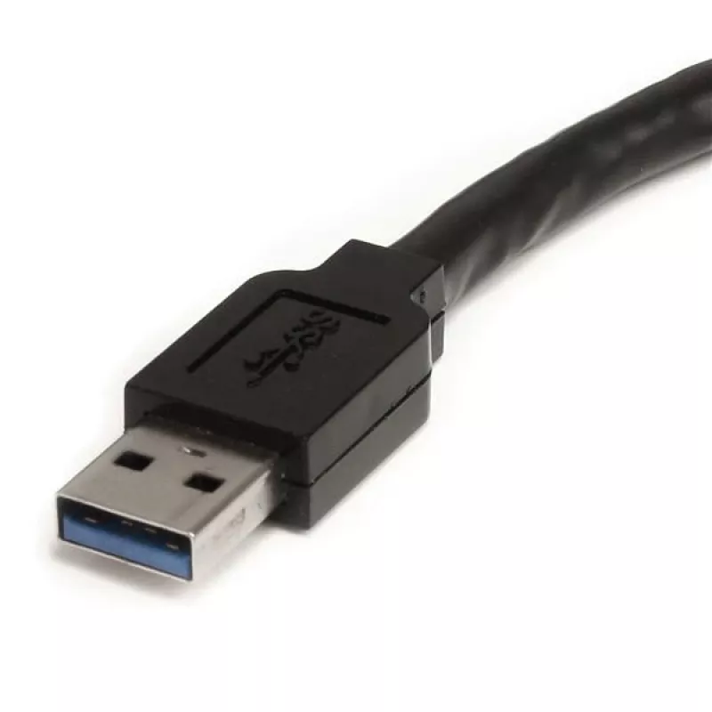StarTech.com 3m USB 3.0 aktīvais pagarinātāja kabelis – M/F, 3 m, USB A, USB A, USB 3.2 Gen 1 (3.1 Gen 1), melns