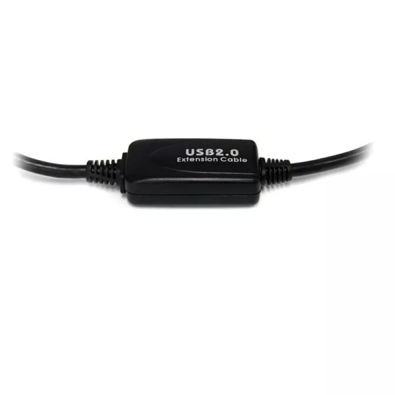 StarTech.com 9 m (30 ft.) Active USB 2.0 A to B kabelis, 9 m, USB A, USB B, USB 2.0, 0,48 Gbit/s, melns