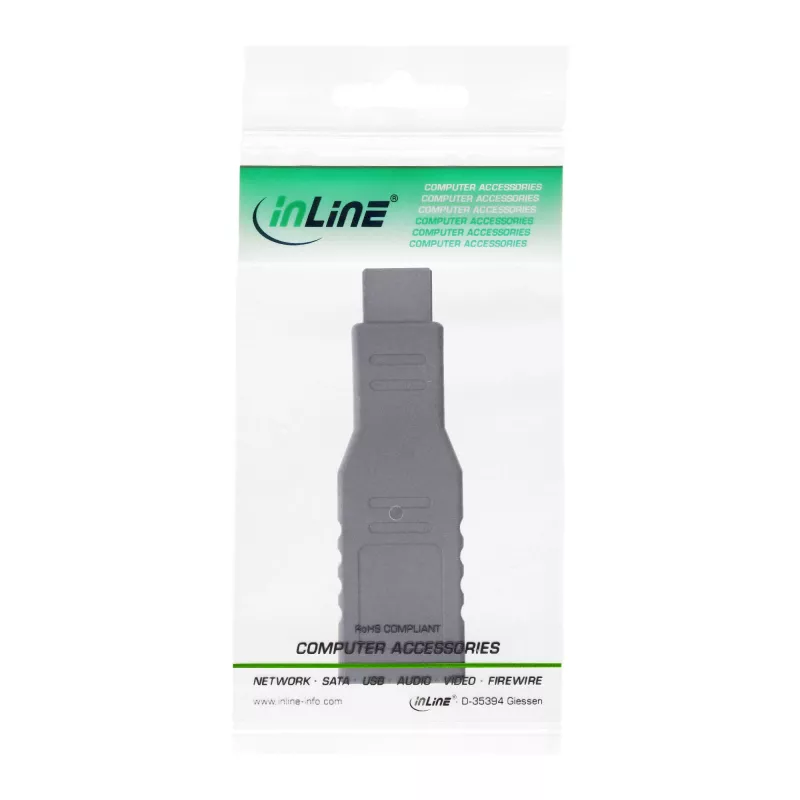 InLine FireWire 400 / 800 1394b Adapteris 6 uz 9 kontaktu, sievišķais / vīrišķais