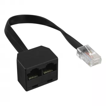 InLine ISDN sadalītājs 1->2, , 1x RJ45 M / 2x RJ45 F, (8P8C), bez rezistoriem