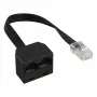 InLine ISDN sadalītājs 1->2, , 1x RJ45 M / 2x RJ45 F, (8P8C), bez rezistoriem