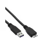 InLine USB 3.2 Gen.1 kabelis, tips A vīrisks / Micro B vīrisks, melns, 3m
