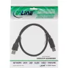 InLine USB 3.2 Gen.1 kabelis A tipa spraudnis / B tipa spraudnis, melns, 0,5 m