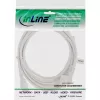InLine strāvas kabelis, CEE 7/7 leņķveida / 3-pin IEC C13 vīrišķais, balts, 5 m