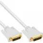 InLine DVI-D kabelis 24+1 vīr. / vīr. DVI Dual Link balts/zelts 3m