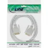 InLine DVI-D kabelis 24+1 vīr. / vīr. DVI Dual Link balts/zelts 3m