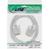 InLine DVI-D kabelis 24+1 vīr./vīr. DVI Dual Link balts/zelts 2m