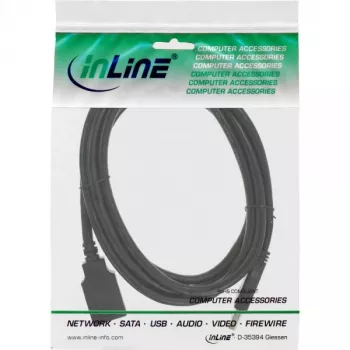 InLine USB 3.2 Gen.1 kabelis Type A spraudnis / Type B ligzda, melns, 2,5 m