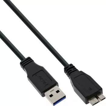 Microconnect USB3.0AB5MICRO USB kabelis USB 3.2 Gen 1 (3.1 Gen 1) 5 m USB A Micro-USB B Melns