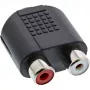 Audio adapteris 3,5 mm ligzda sievišķā / 2x RCA sievišķā InLine 99346