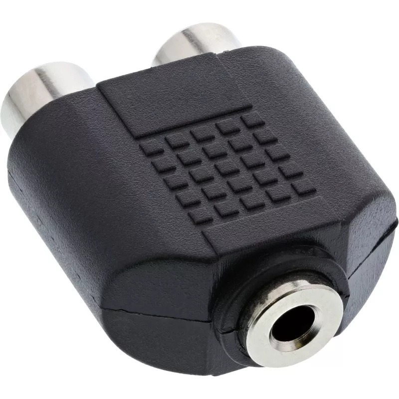 Audio adapteris 3,5 mm ligzda sievišķā / 2x RCA sievišķā InLine 99346