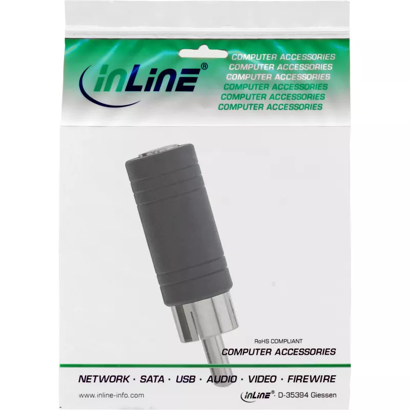InLine Audio Adapter RCA vīrišķais / 3.5 mm mono sievišķā 99325
