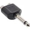 InLine Audio Adapter 6.3mm jack male mono / 2x RCA female