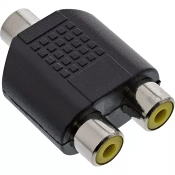 Audio adapteris, 3,5 mm ligzda, mono, mātīte / 2x RCA mātīte InLine 99338