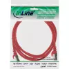 InLine komutācijas kabelis F/UTP Cat.5e sarkans 1 m