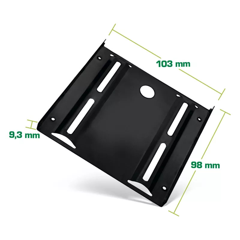 InLine HDD/SSD montāžas rāmis, 2,5 collu uz 3,5 collu, ar skrūvēm, melns