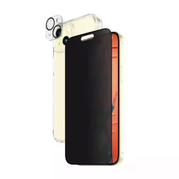 PanzerGlass Privacy 3-in-1 komplekts iPhone 15 Plus rūdītais stikls
