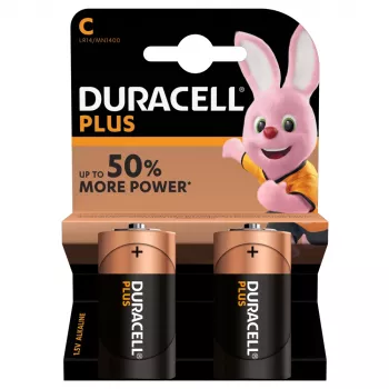 Duracell Plus vienreizlietojamā baterija C sārma