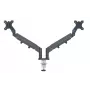 Leitz Ergo Space Saving Dual Monitor Arm, 9 kg, 43,2 cm (17 collas), 81,3 cm (32 collas), 75 x 100 mm, augstuma regulēšana, pelēks