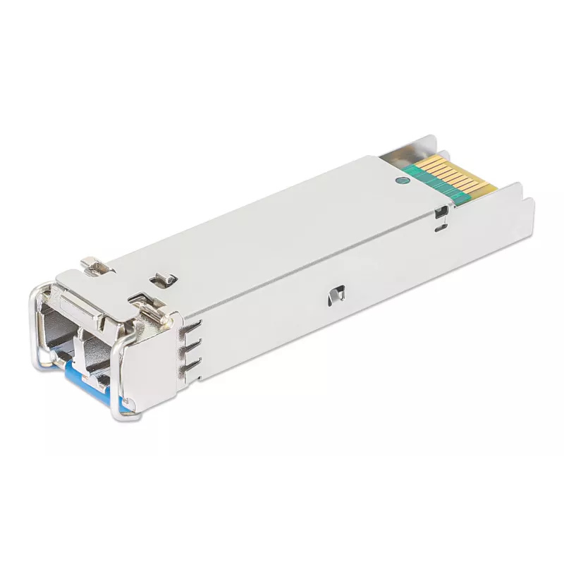 Intellinet Industrial Gigabit Fiber SFP Optical raiduztvērējs Module 1000Base-LX Single-Mode 10 km Sudraba