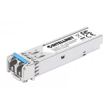 Intellinet Gigabit Fiber SFP optiskais raiduztvērēja modulis 1000Base-LX (LC) viendzīslas ports, 10 km, HPE saderīgs, sudraba