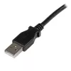 StarTech.com 3 m USB 2.0 A uz kreiso leņķi B kabelis - M/M