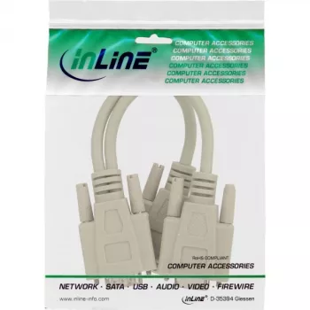 InLine VGA Y-kabelis HD15 vīr. / 2x HD15 siev. 0,2 m