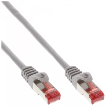 InLine komutācijas kabelis S/FTP PiMF Cat.6 250MHz varš bez halogēna pelēks 50m