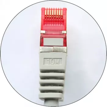 InLine komutācijas kabelis S/FTP PiMF Cat.6 250MHz varš bez halogēniem pelēks 0,5 m