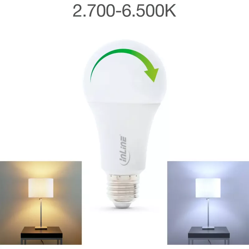 InLine SmartHome LED spuldze RGB E27, 900LM