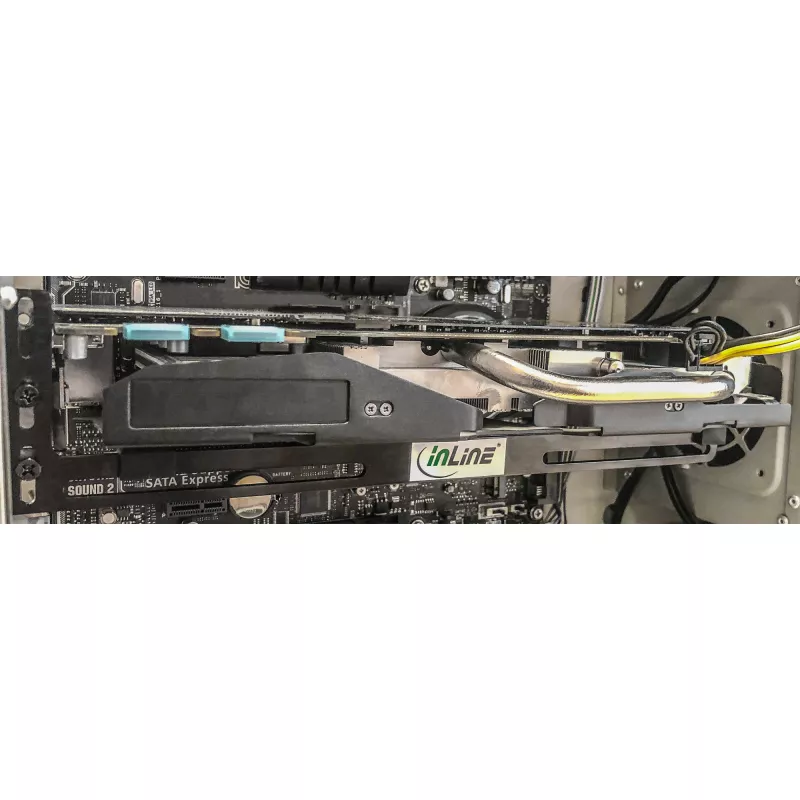 GPU videokartes atbalsta turētājs InLine 59955 melns