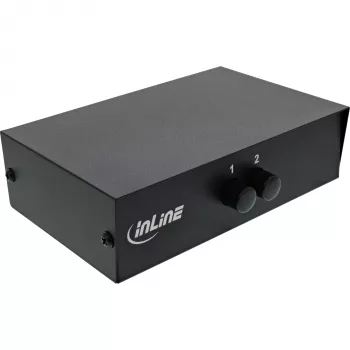 InLine AV slēdzis manuāls 2 portu 3x RCA IEEJA/IZEJA Kompozīts Melns