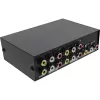 InLine AV pārslēgs manuāls 4 portu 3x RCA IN/OUT Composite melna