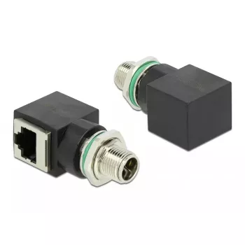 Tīkla adapteris DeLOCK M12 8 kontaktu X-kodēts vīr. uz RJ45 ligzdu