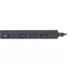 InLine USB 2.0 4-portu centrmezgls, USB-A spraudnis uz 4x USB-A sievišķo, kabelis 15 cm