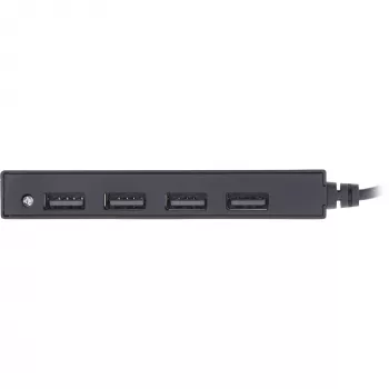 InLine USB 2.0 4-portu centrmezgls, USB-A spraudnis uz 4x USB-A sievišķo, kabelis 15 cm