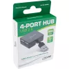 InLine USB 2.0 4 portu centrmezgls, USB-A vīr. uz 4x USB-A siev., kabelis 4 cm