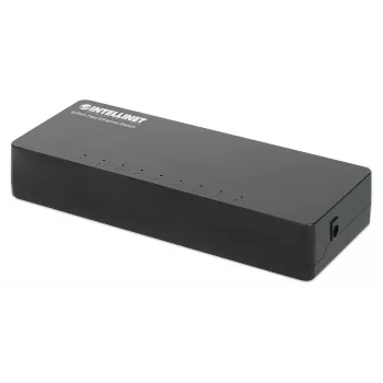 Intellinet 8 portu Fast Ethernet slēdzis, galddatora izmēra, plastmasas korpuss, IEEE 802.3az (energoefektīvs Ethernet), melns