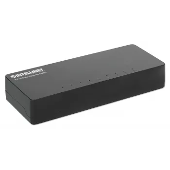 Intellinet 8 portu Fast Ethernet slēdzis, galddatora izmēra, plastmasas korpuss, IEEE 802.3az (energoefektīvs Ethernet), melns